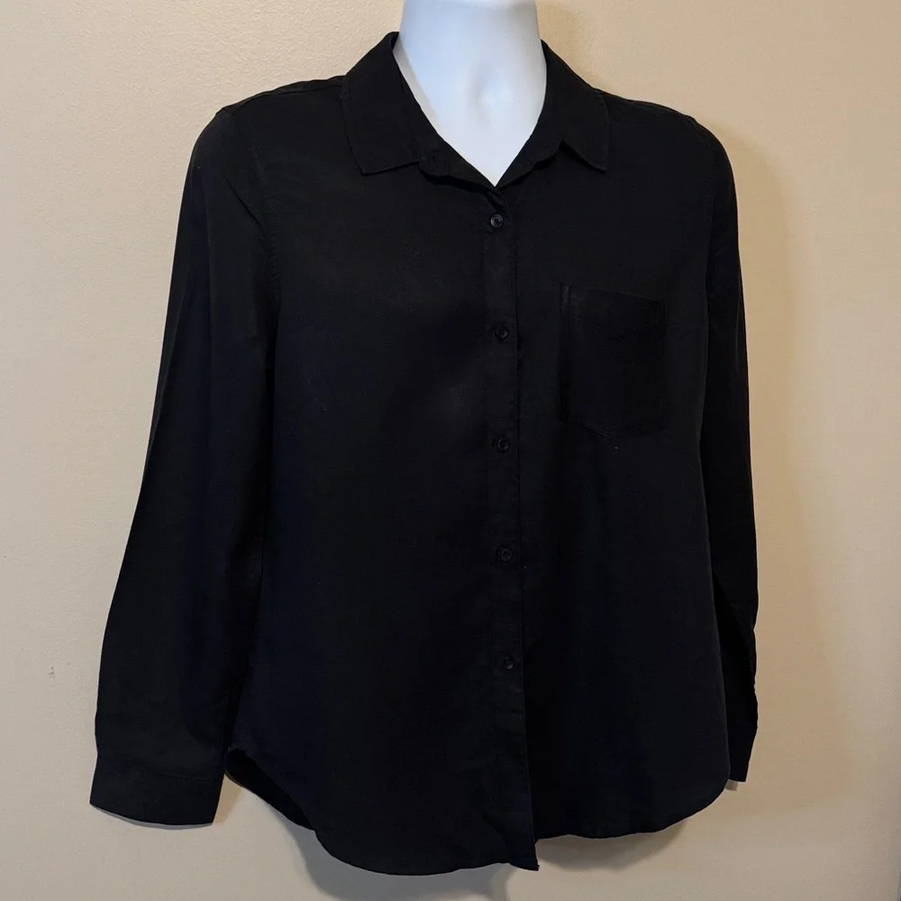 Ecothreads Classic Black Button Down Shirt